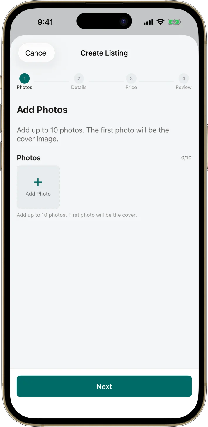 MarketPlace iOS starter kit UI screenshot