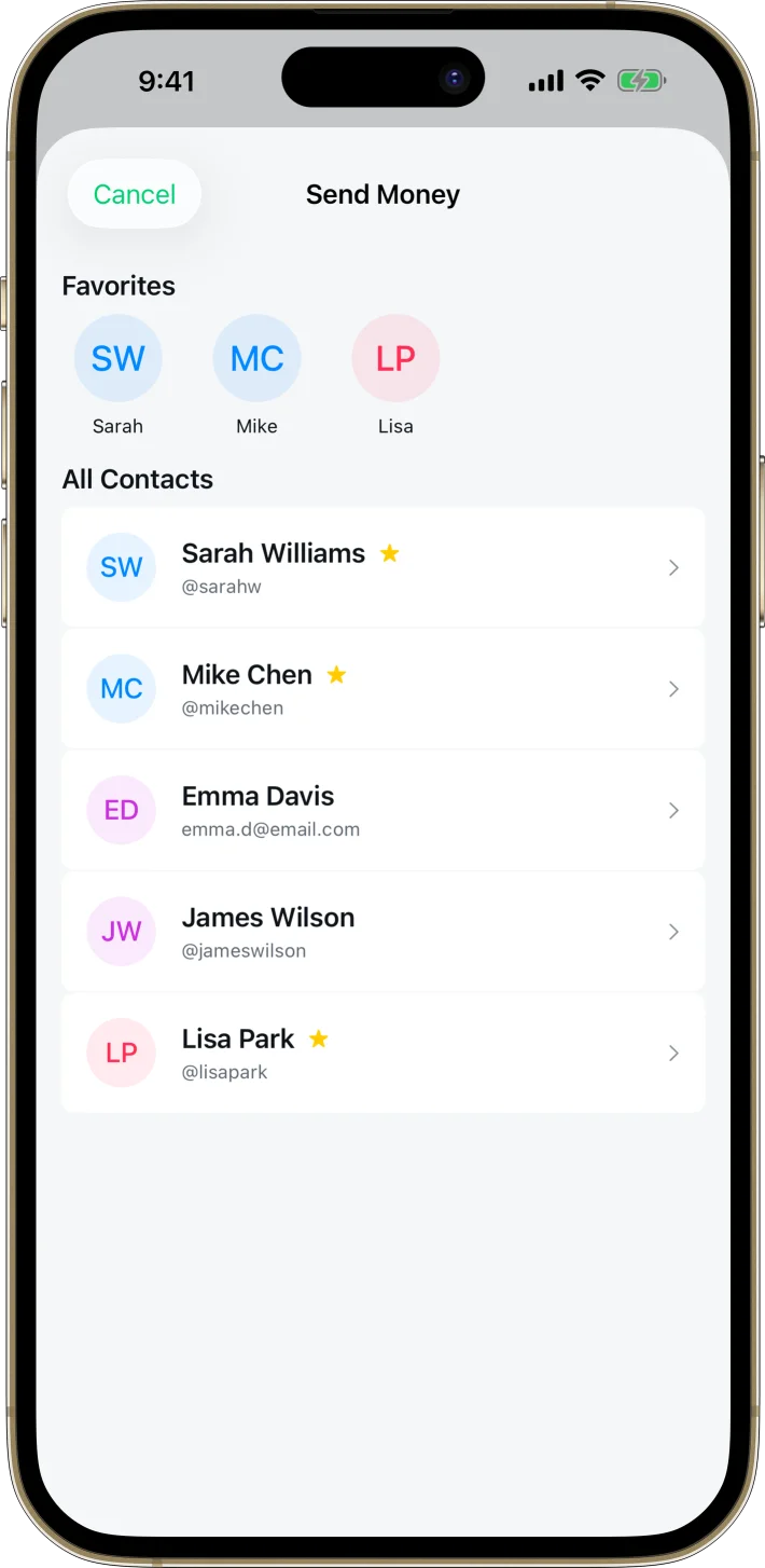 NeoBank iOS starter kit UI screenshot