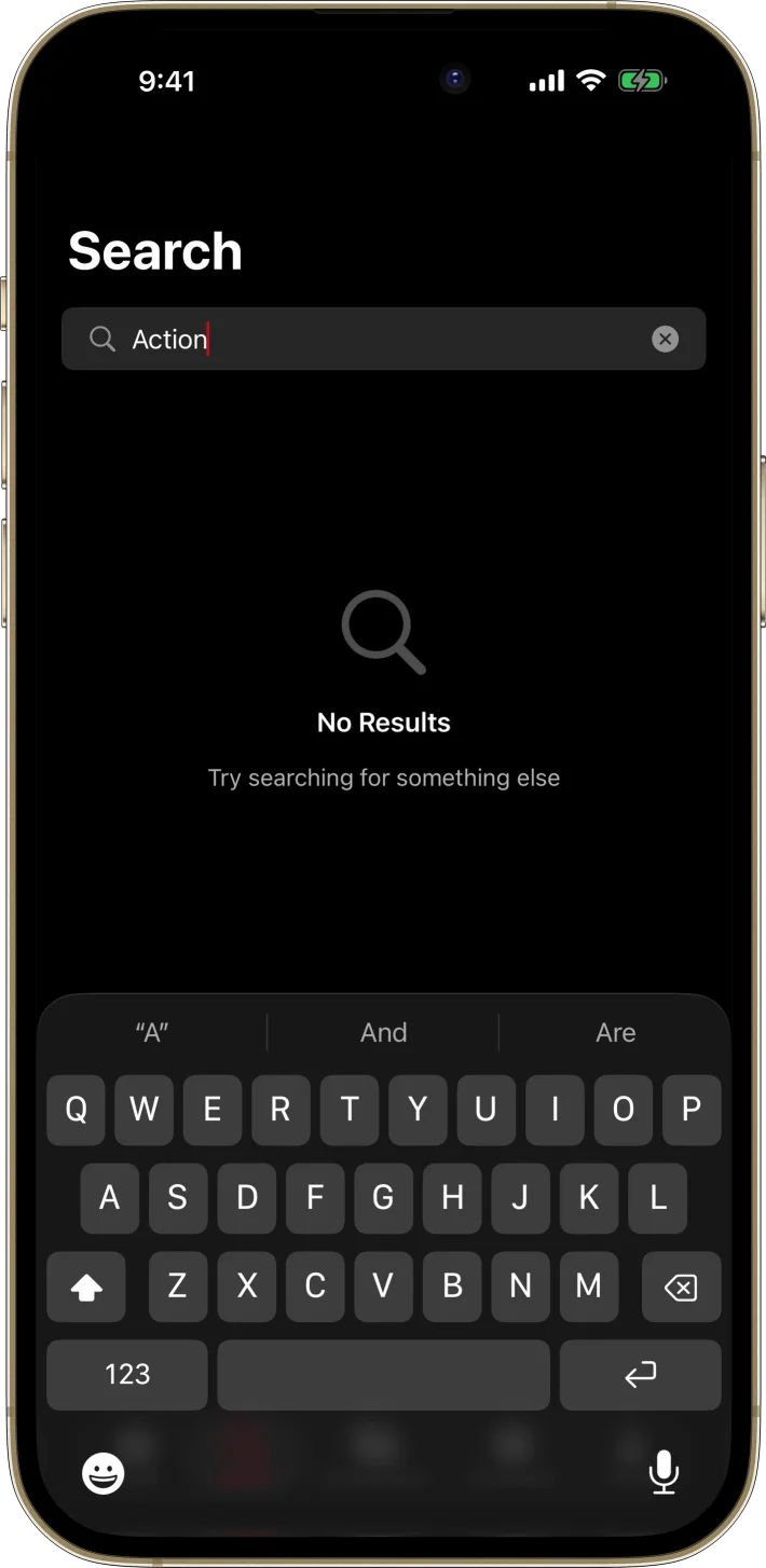 StreamBox iOS starter kit UI screenshot